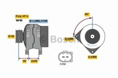 Generator / Alternator AUDI Q3 (8U) (2011 - 2016) BOSCH 0 986 081 160