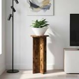 vidaXL Suport pentru plante 2 pcs Stejar fumuriu 29,5 x 29,5 x 60 cm 899722