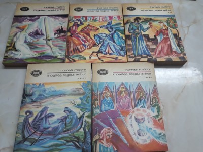 Moartea regelui Arthut - Thomas Mallory 5 volume foto