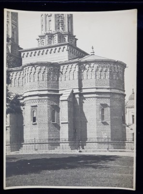 BISERICA TREI IERARHI DIN IASI , FOTOGRAFIE EXTERIOARA , MONOCROMA , PERIOADA INTERBELICA foto