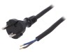 Cablu 2x1,5mm 2m Negru 16A CEE 7/17