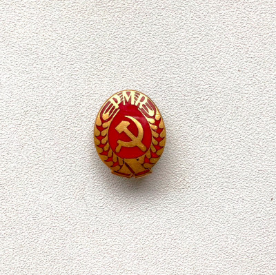 INSIGNA ROMANIA POLITICA PMR PARTIDUL MUNCITORESC ROMAN SOCIALISM COMUNISM foto