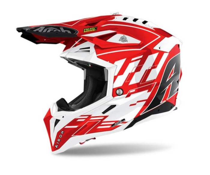 Casca Airoh Aviator 3 Rampage Red