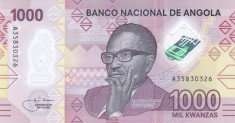 Bancnota Angola 1.000 Kwanzas 2020 - PNew UNC ( polimer ) foto