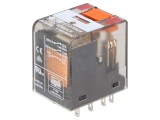 Releu electromagnetic TE Connectivity DPDT 24V AC 12A montare soclu