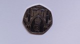 Anglia / Regatul Unit-50 Pence- 2023-&Icirc;ncoronarea Regelui Charles al III-lea / Regele Charles fără coroană