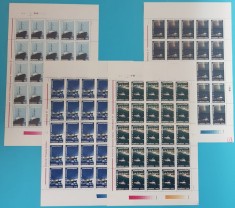 TIMBRE ROMANIA LP1426/1997 Protejarea mediului -Greenpeace- set 4 coli -MNH