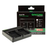 Incarcator Premium Patona Dual PD cu USB compatibil 18650 Cell - 121682