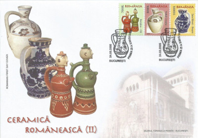 |Romania, LP 1677/2005, Ceramica romaneasca II, FDC foto