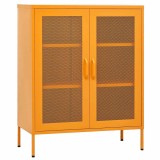 Cumpara ieftin Dulap de depozitare, galben mustar, 80x35x101,5 cm, otel