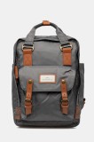 Doughnut rucsac Macaroon culoarea gri, mare, neted, D010-0415
