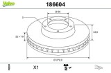 Disc Frana VALEO 186604