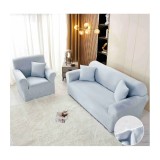 Cumpara ieftin Set Huse Canapea 3211 Catifea, Albastru deschis - JO900