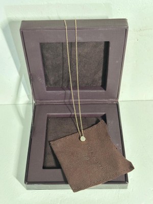 LANT + PANDANTIV ARGINT 925 Aurit + 30 Diamante = 0.15ct - Monica Vinader ! foto