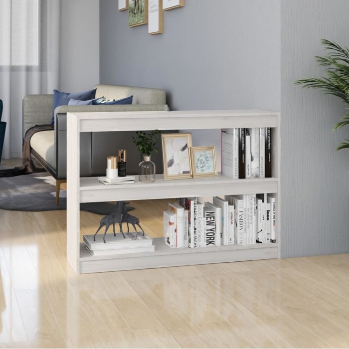 Gossi biblioteca/separator camera, 100x30x71,5 cm, lemn de pin
