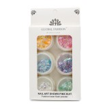 Set 6 decoratiuni multicolore pentru unghii
