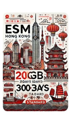 eSIM Hong Kong 20GB 30Days Standard foto