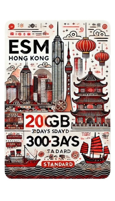 eSIM Hong Kong 20GB 30Days Standard