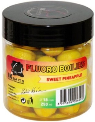 Boilies LK BAITS Fluoro Tare, Sweet Corn, Galben, 18mm, 250ml foto