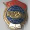 Insigna veche CGM Confederatia Generala a Muncii RPR 1950 - Superba email