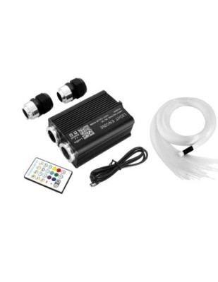 Kit Plafon Instelat TWINKLE + stele cazatoare 26W RGBW 1210 fire la 3 metri, combinate foto