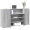 vidaXL Birou de recepție Gri Sonoma 180x50x103,5 cm Lemn prelucrat 3324174