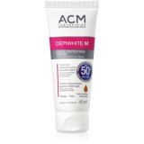 ACM D&eacute;piwhite M crema protectoare cu efect de tonifiere SPF 50+ Natural Tint 40 ml