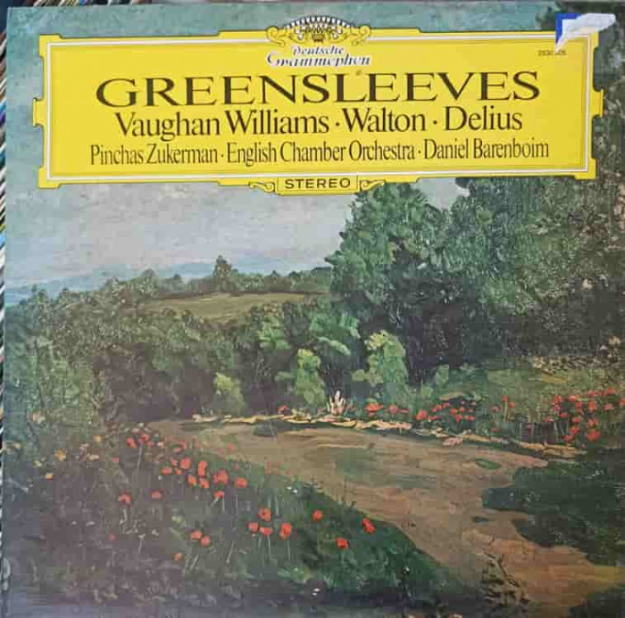 Disc vinil, LP. Greensleeves-Vaughan Williams, Walton, Delius, Pinchas Zukerman, English Cham