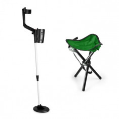 DURAMAXX Basic One Green, set pentru cautarea comorilor, detector de metale, scaun verde, bobina de 16.5 cm foto