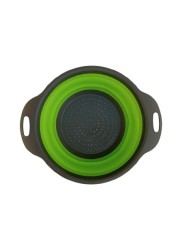Strecuratoare pliabila pentru fructe si legume, 30 cm, verde+ gri