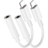 Cumpara ieftin Set 2x Adaptor USB-iphone - Jack 3.5mm, lungime 11 cm - Alb