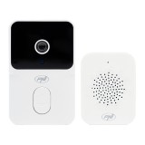 PNI Safe House IDB15 Video Doorbell WiFi HD, Viziune Nocturna, IP54, Baterie Reincarcabila 800mAh, Control Tuya Smart