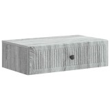 vidaXL Masă laterală montată pe perete Sonoma gri 59 x 34,5 x 17 cm 897981