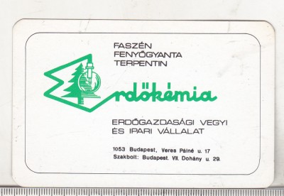 bnk cld Calendar de buzunar - 1985 - Ungaria - Erdokemia foto