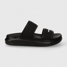 Karl Lagerfeld slapi de piele KAPRI MENS barbati, culoarea negru, KL52509