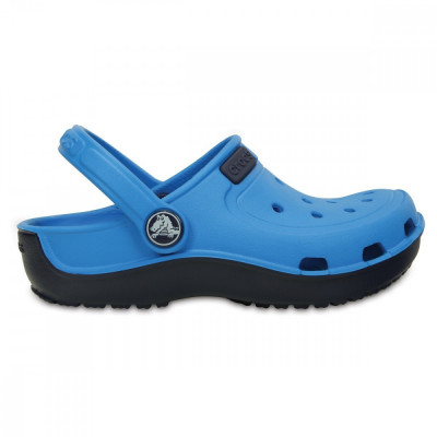 Saboti Crocs Duet Wave Clog Kids Albastru - Ocean/Nautical Navy foto