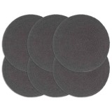 Cumpara ieftin Naproane, 6 buc., gri inchis, 38 cm, bumbac, rotund
