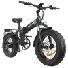 Bicicleta Electrica Pliabila 20&#039;&#039; 1000W 15Ah, Autonomie 80km, Frane Disc, Suspensie Dubla, Negru Mat