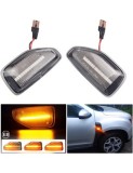 Set 2 Semnalizari Aripa LED dinamice cu sticla clara pentru Dacia Duster 2, Logan 2, Sandero 2