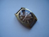 Ceas dame mecanic Mod Prestice Antichoc, carcasa aurita, defect, Analog, Casual, Placat cu aur