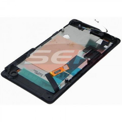 LCD+Touchscreen cu Rama Sony Xperia Go / ST27i BLACK foto