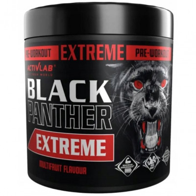 Pre-antrenament, ActivLab Black Panther Extreme, multifructe, 300g foto
