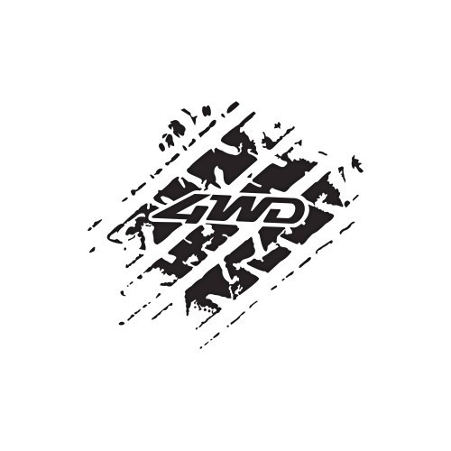 Abtibild &quot;4WD&quot; diverse culori Cod: PK-3 Automotive TrustedCars