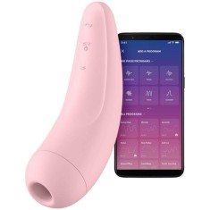 Stimulator Clitoris Curvy 2+ Air Pulse&amp;Vibration Satisfyer Free App