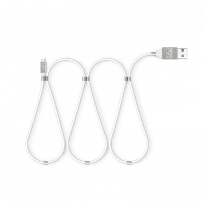 Cablu de date - MicroUSB - 2A - magnetic