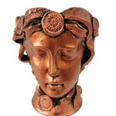 Vaza ceramica decorativa „Venus”- bronz