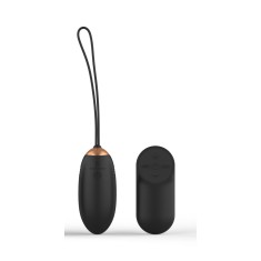 Premium Ou Vibrator, Remote Control, 7 Moduri Vibratii, 4 Intensitati, Silicon, USB, Negru, JGF Premium Sex Toys
