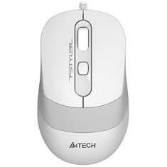 A4TECH FM10 White , Mouse cu fir, USB, optic 1200 DPI, 4 butoane, alb gri