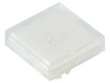Lentilă transparentă pentru buton 22mm din plastic 20x20mm