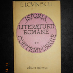 EUGEN LOVINESCU - ISTORIA LITERATURII ROMANE CONTEMPORANE volumul 2